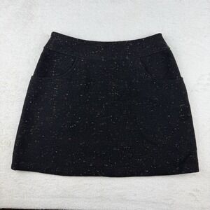 Vtg 90s Compagnie International Express Skirt Speckled Wool Blend Mini Italy 5/6